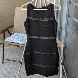 Sexy black Calvin Klein bodycon sheath dress